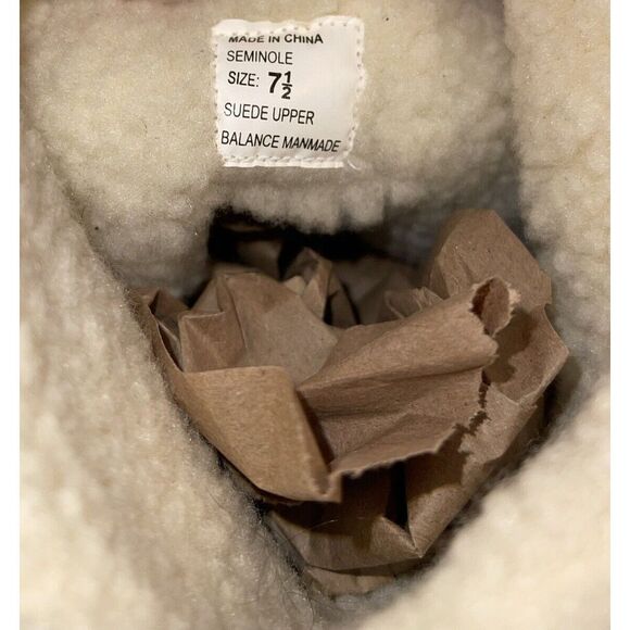 Steve Madden Boots Women 7.5 Beige Seminole Suede Y2K Turquoise Beads Studs - Picture 7 of 13